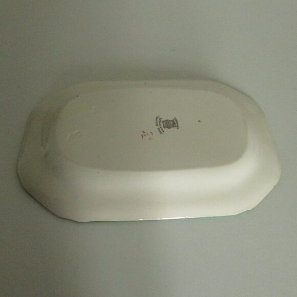 Vintage 10.5" oblong serving plate, Chinese Rose, Copeland Spode, SMALL CHIP - Picture 15 of 16